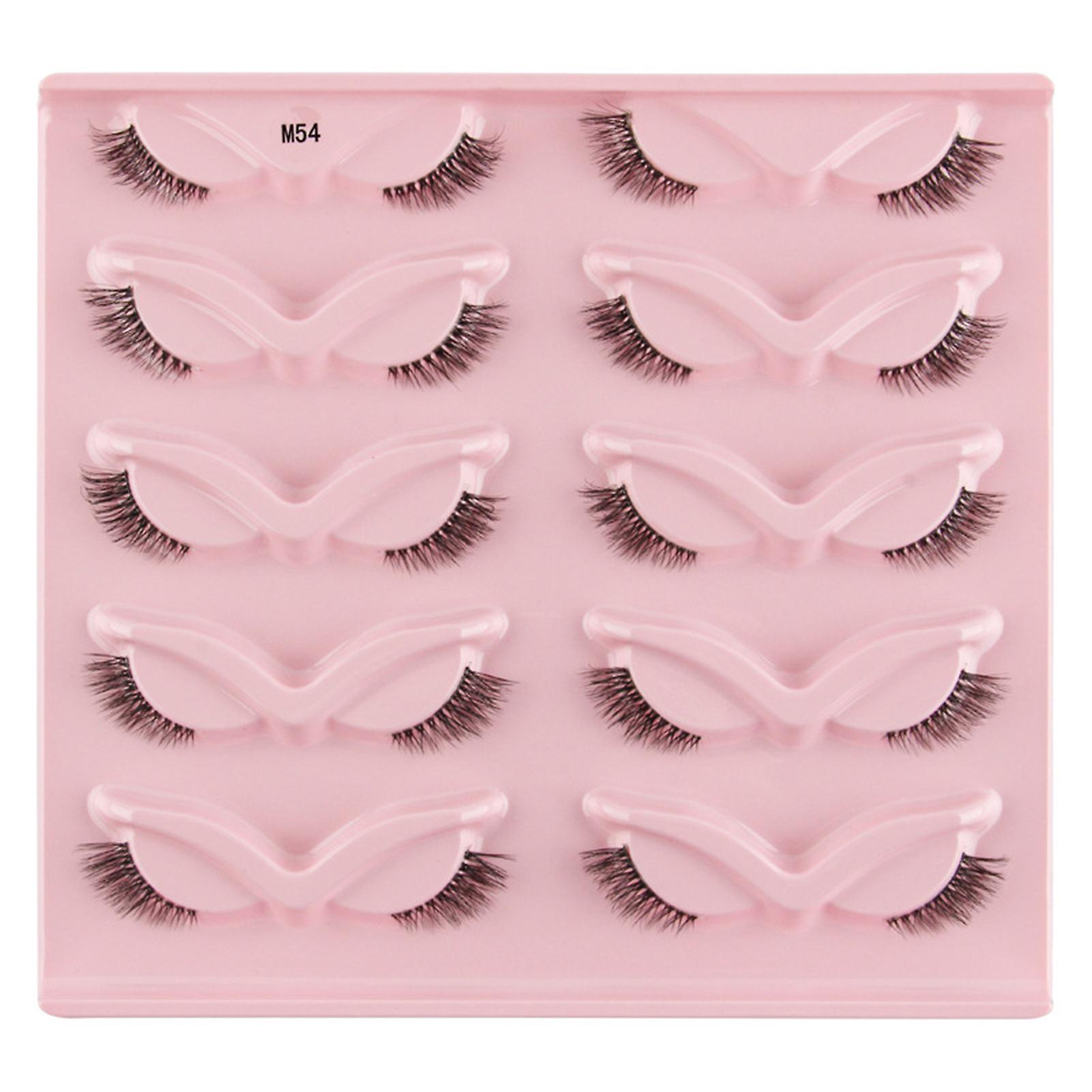 Arched Dense Artificial Eyelashes Reusable Easy To Fit Eye Shape Eyelashes