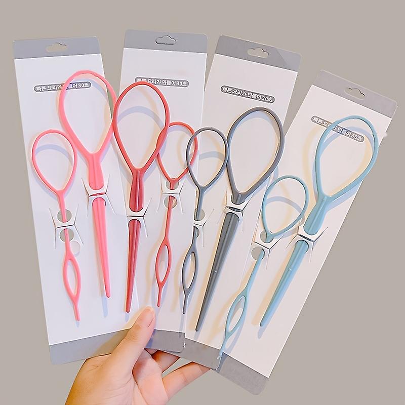 2pcs/set Hair Loop Styling Tool - Easy Hair Braiding Tool For Women Girls And Toddlers - Create Beautiful And Stylish Hairstyles
