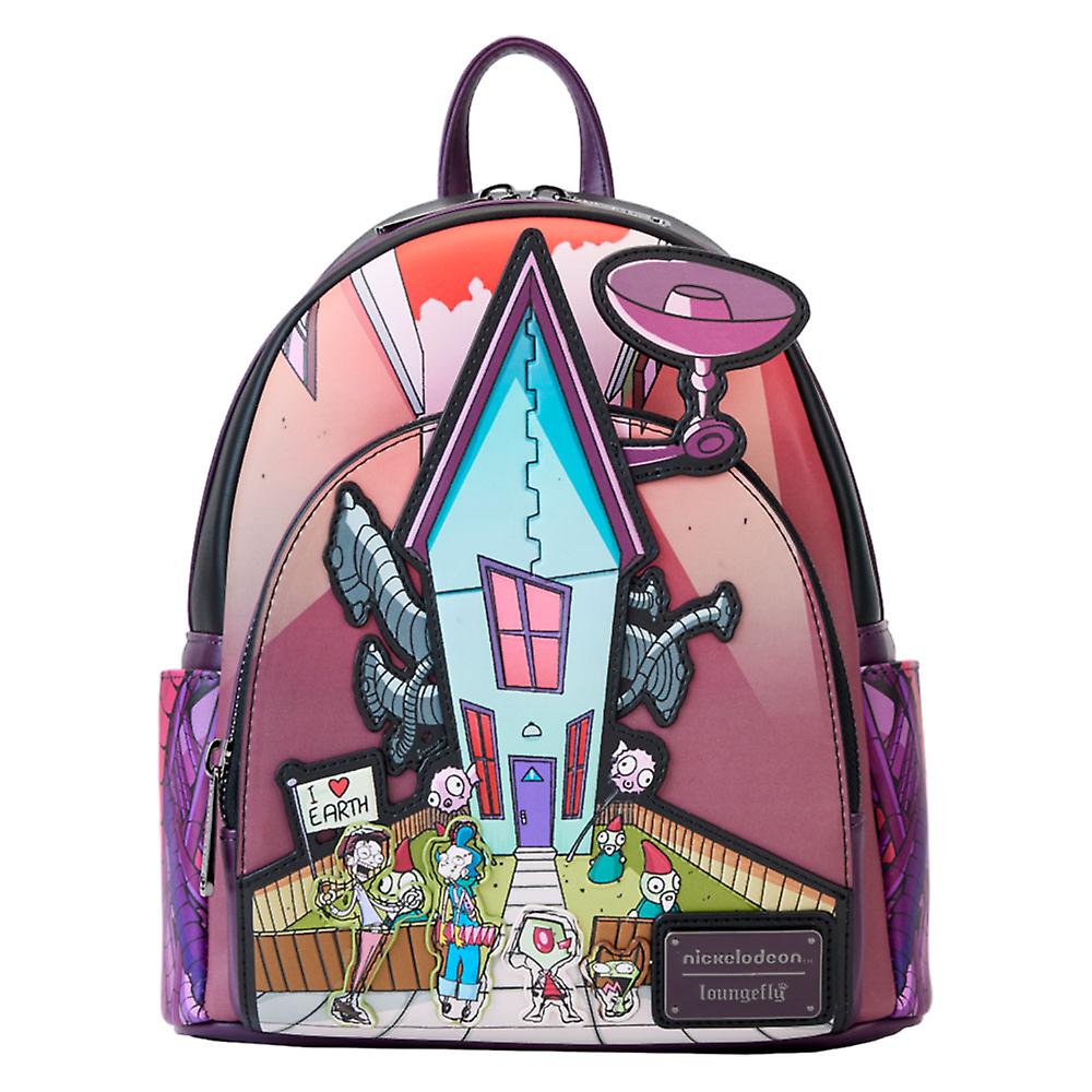 Licensed Loungefly Invader Zim Secret Lair Mini Vegan Leather Backpack