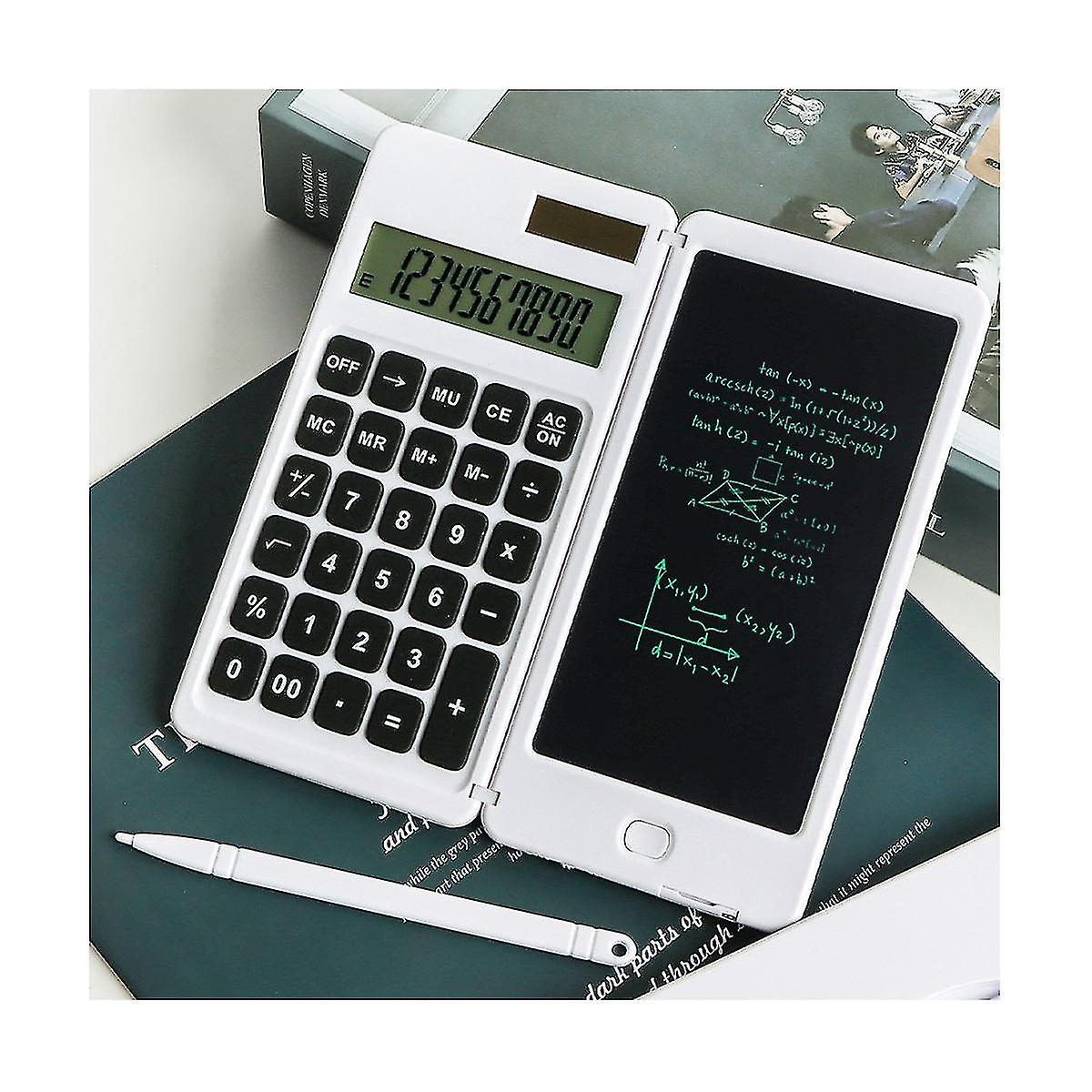 Multifunctional Solar Calculator Portable Calculator With Writing Board For School Calculator Stude