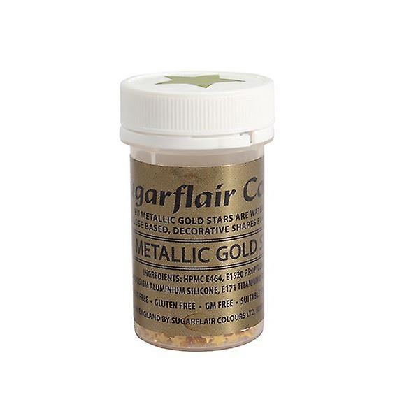 Sugarflair Metallic Edible Stars 3g - Gold