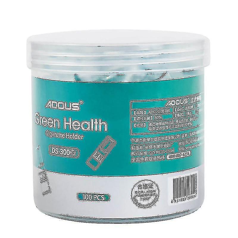 100pcs Disposable Cigarette Filters For Smokers, Tip Filter Tips For Cigarette Smokers For Tar And Nicotine