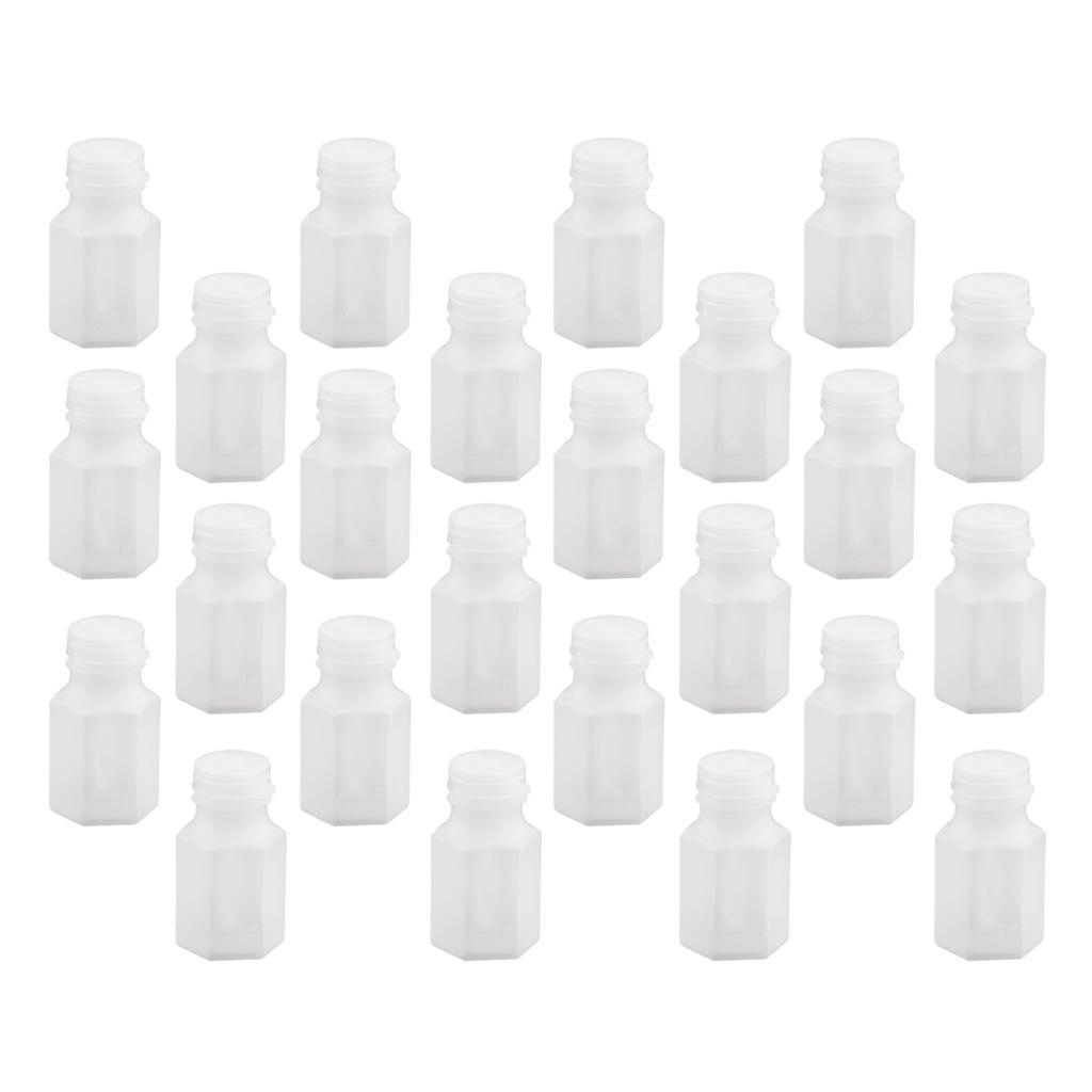 24pcs Hexagon Shape Empty Bubbles Blowing Bottles Wedding Favor Table Decor