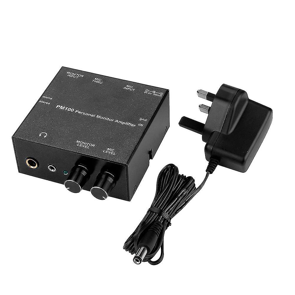 PM100 Personal Monitor Amplifier by ANLEON, 100-240V with UK Plug