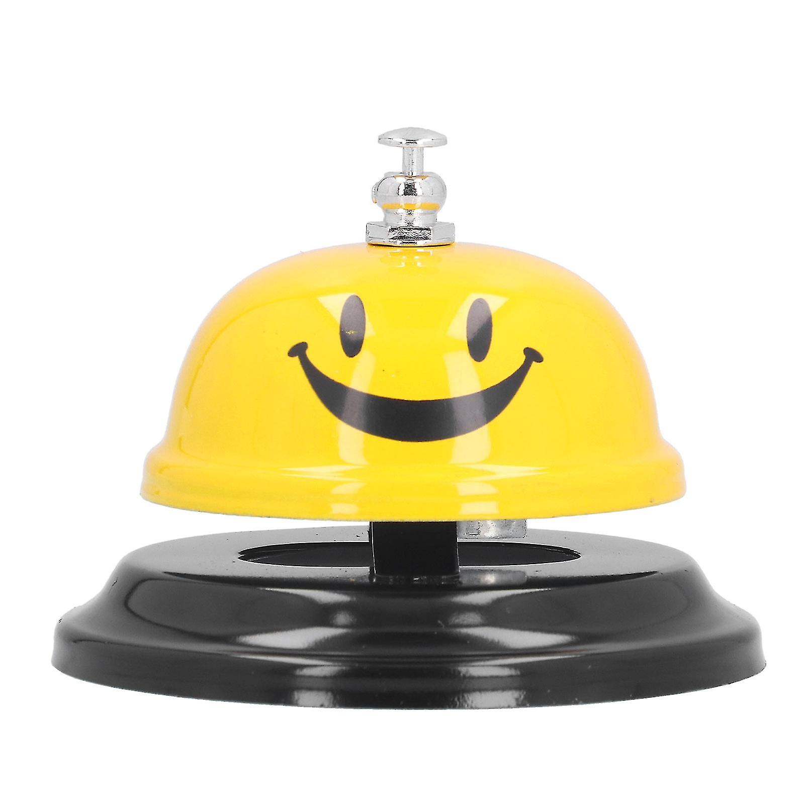 Restaurant Call Bell with Anti Slip Base Manual Meeting Bar Service Bell for Dinner School(Yellow )