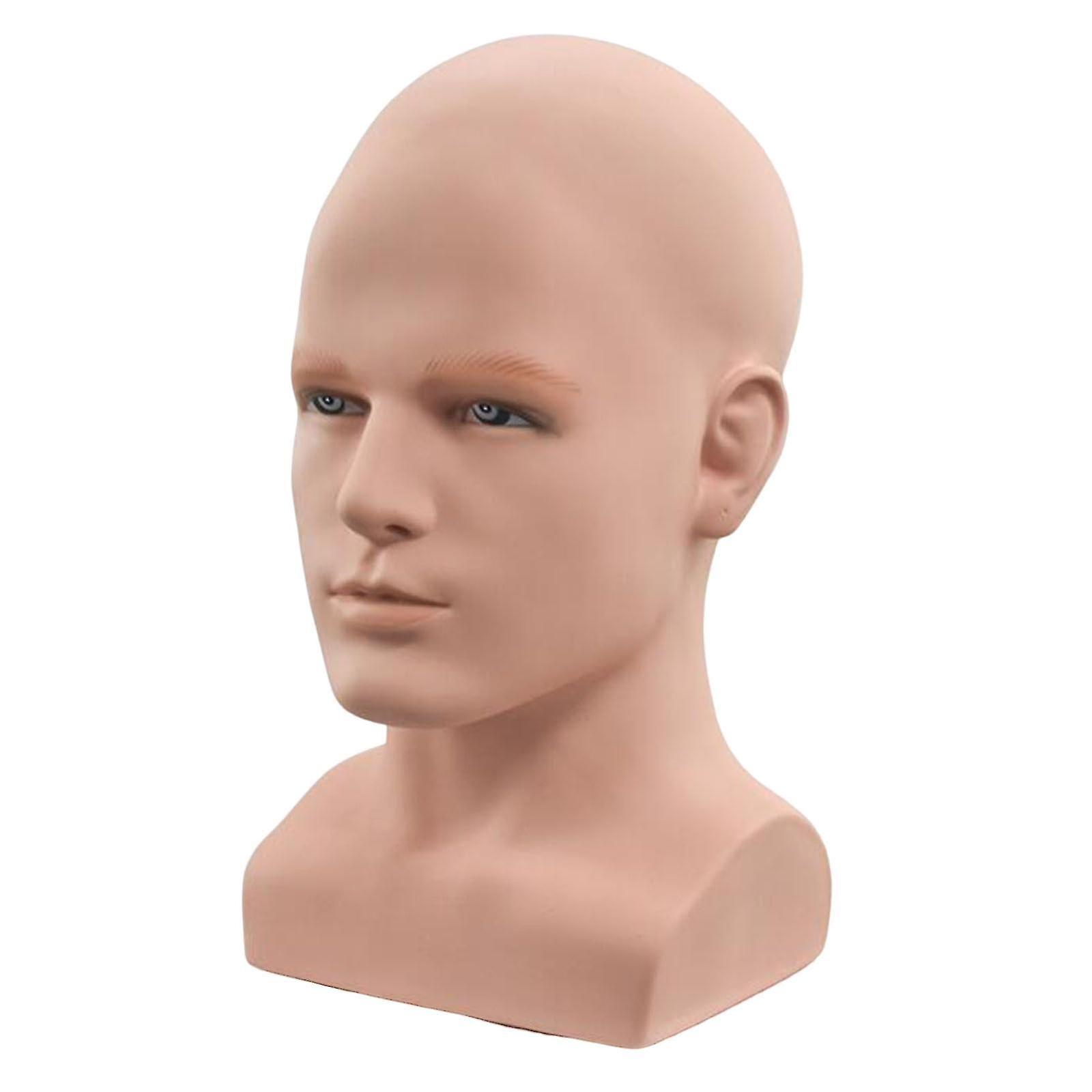 Pvc Adult Male Mannequin Head Head Bust Professional Display Stand Hat