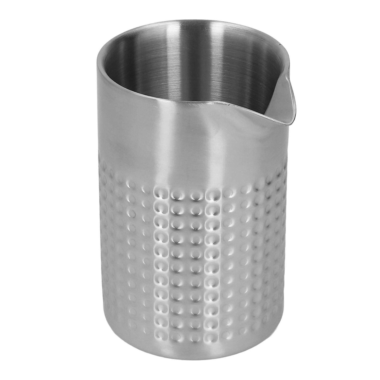 Bar Bartending Mixing Glass Stainless Steel Frosted Double Walled Bartending Mixing Glass for Bar