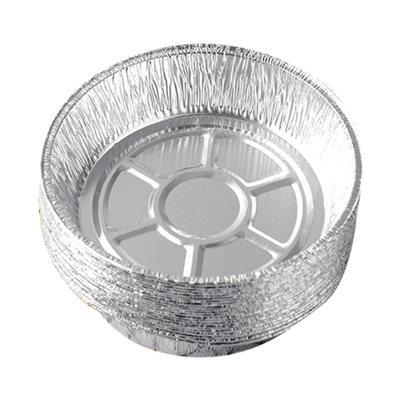50PCS Aluminum Foil Tray Multipurpose Temperature Resistance Non-Sticky Air Fryer Bakeware Practical