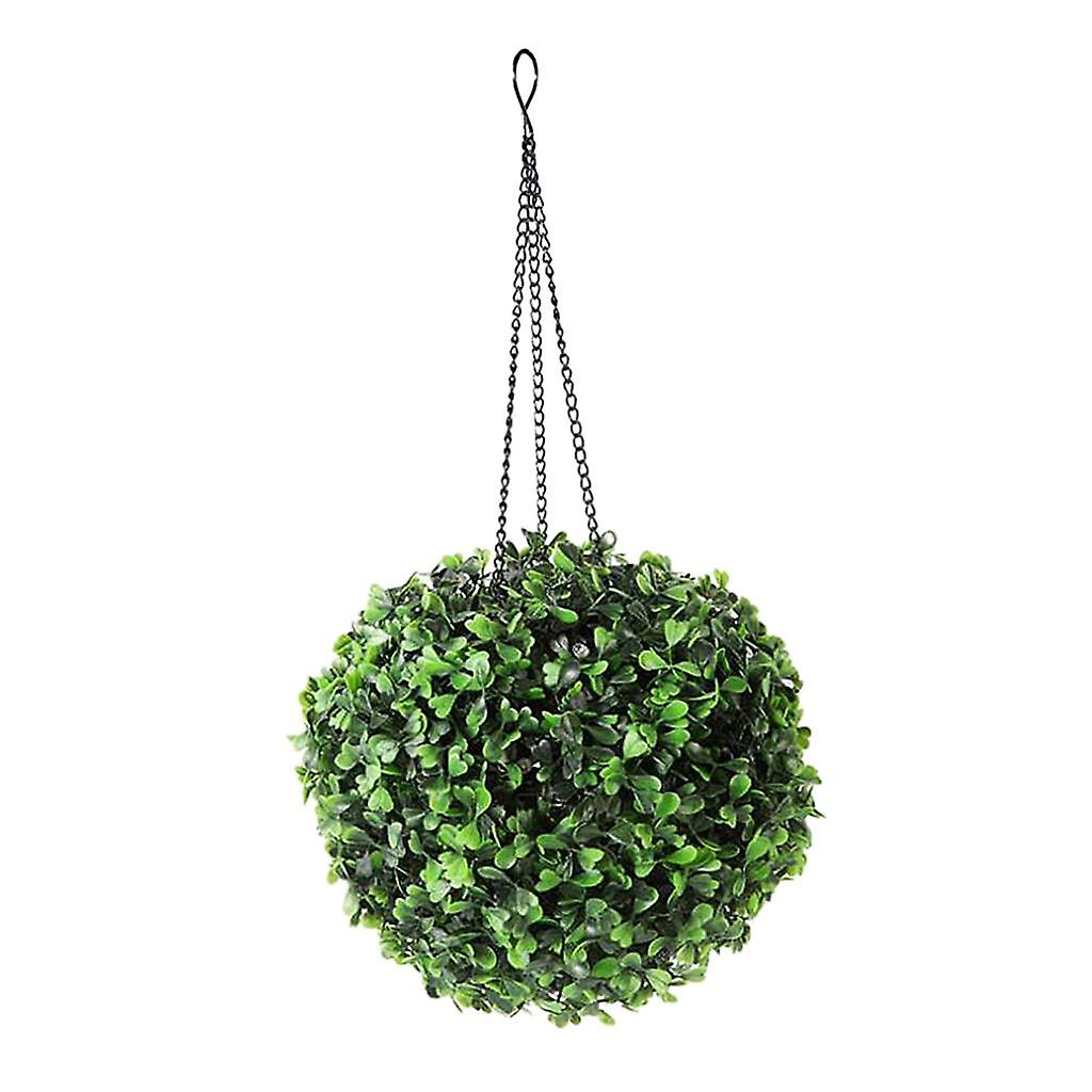 Solar Grass Ball LED Hanging Light Outdoor Garden Lantern Balcony Tree
