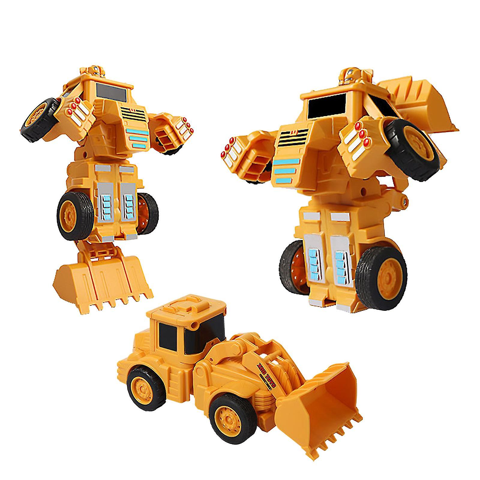 Children's Collision Deformation Engineering Vehicle Model Stunt Rotating Toy