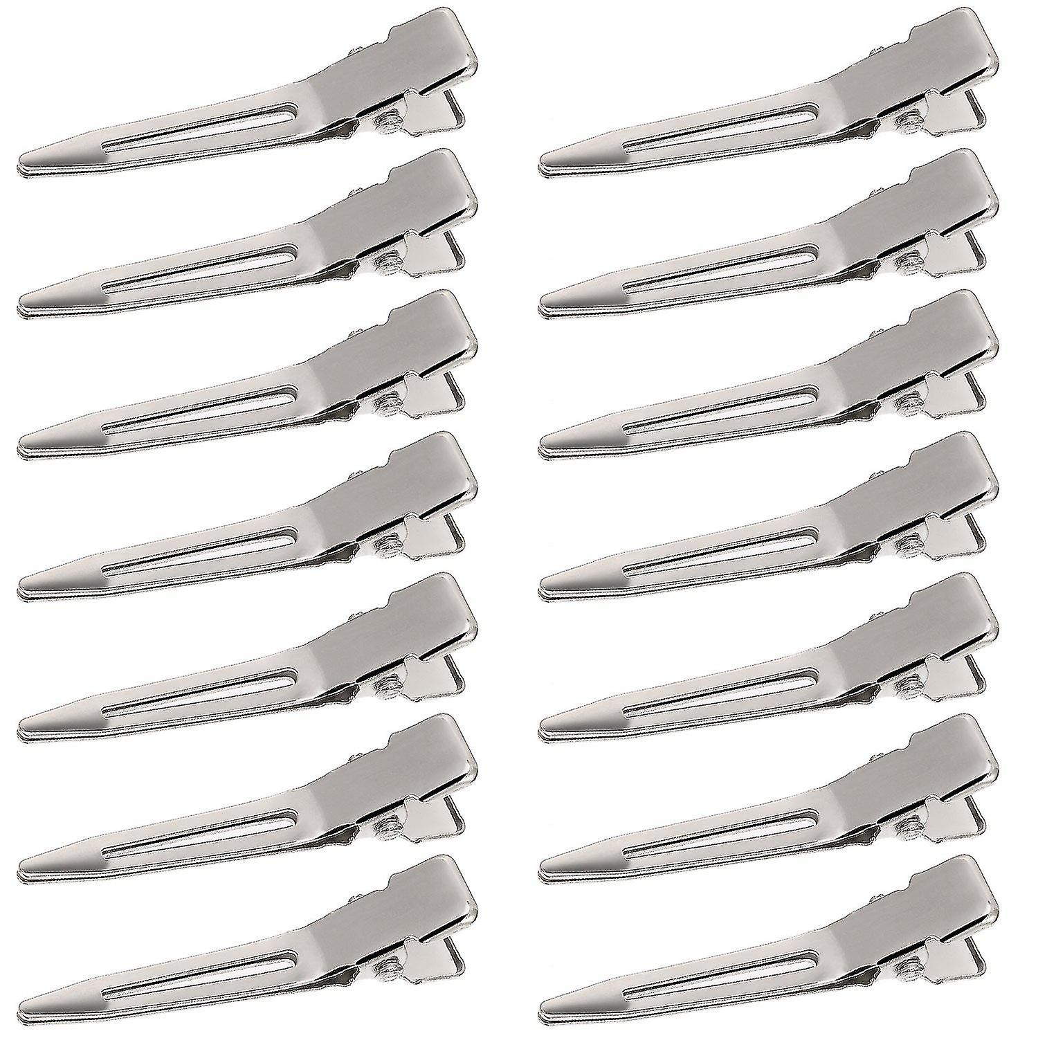 50 Pack Inches Single Prong Curl Metal Hair Clips For Dreads