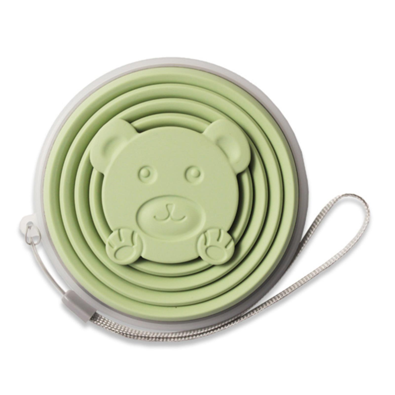 Portable Silicone Cup for Travel with Lanyard Durable Large Capacity Drinking Cup for Camping Picnic