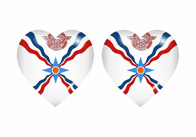 2x Sticker sticker flag assyrian Assyrian