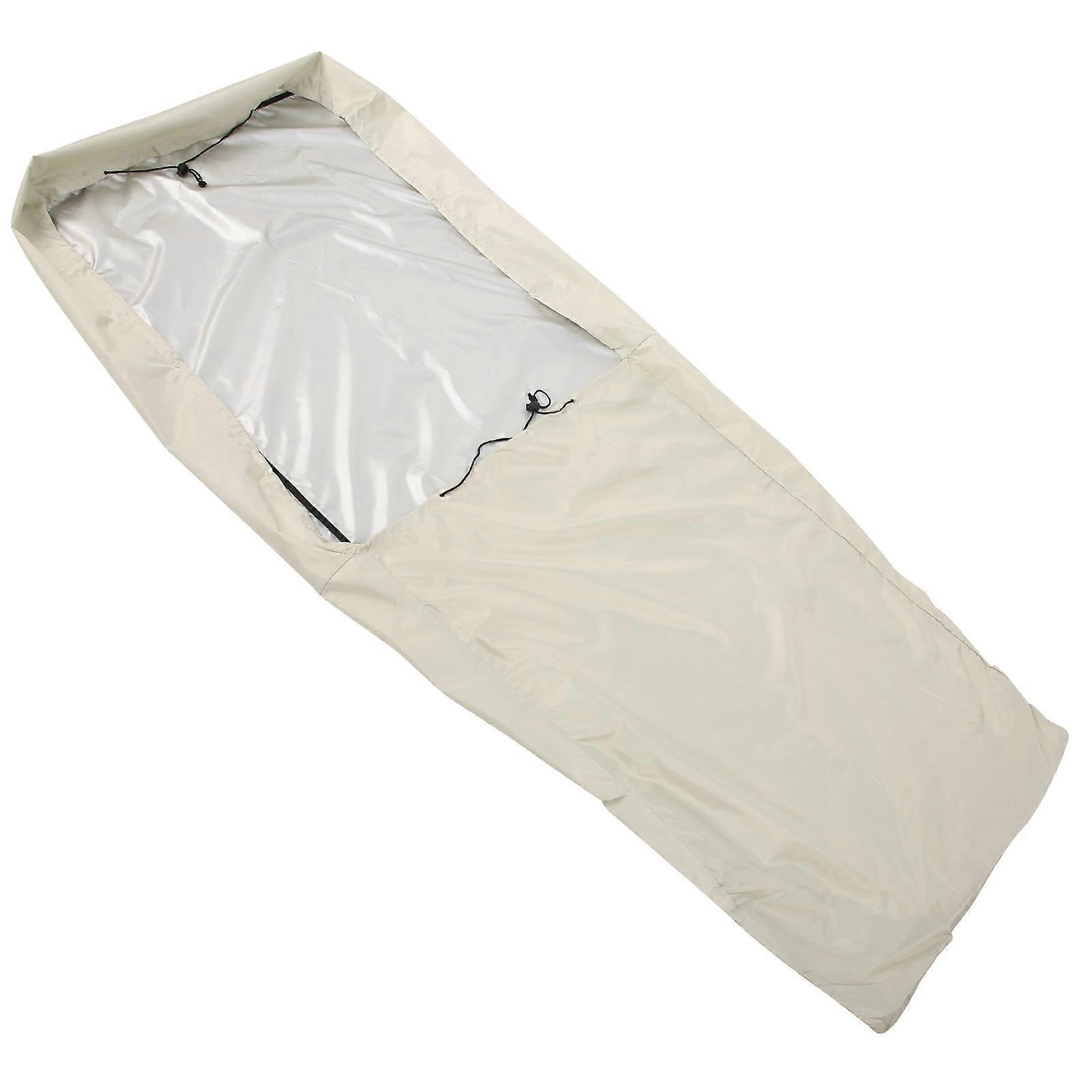 Dustproof Mower Cover SilverCoated Lawn Mower Waterproof Cover High Temperature Resistance Dustproof Protector(Khaki ) Push Mower Protector