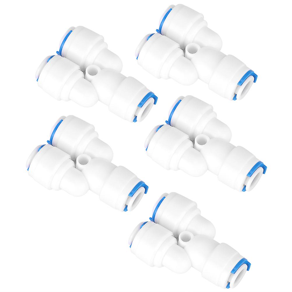 PE Pipe Joint Joint for Water Purifier Pipe Fitting (702Y G1/4 Y Tee 5Pcs)