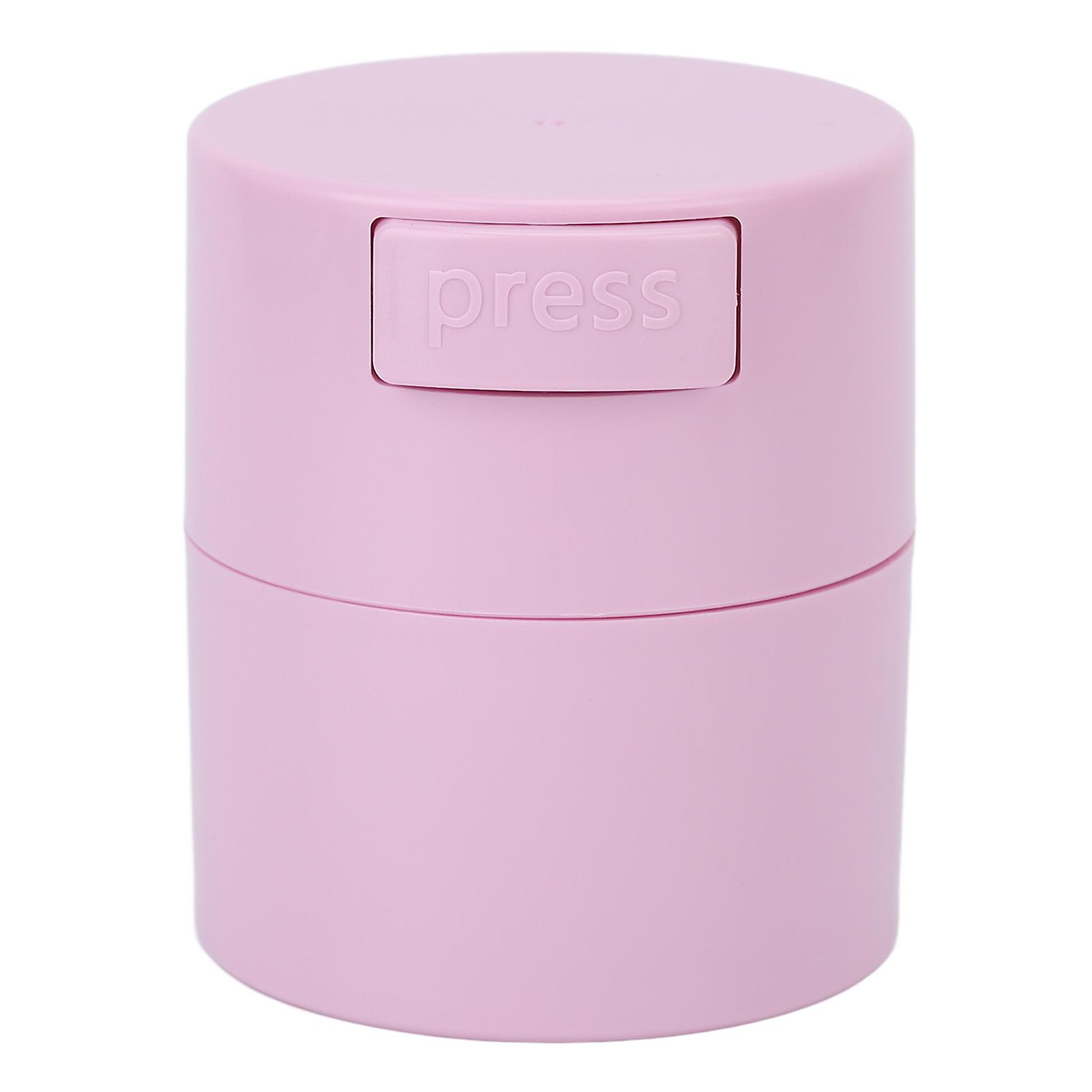 Eyelash Glue Storage Box Negative Pressure Large Capacity Eyelash Extension Glue Container Jar Pink