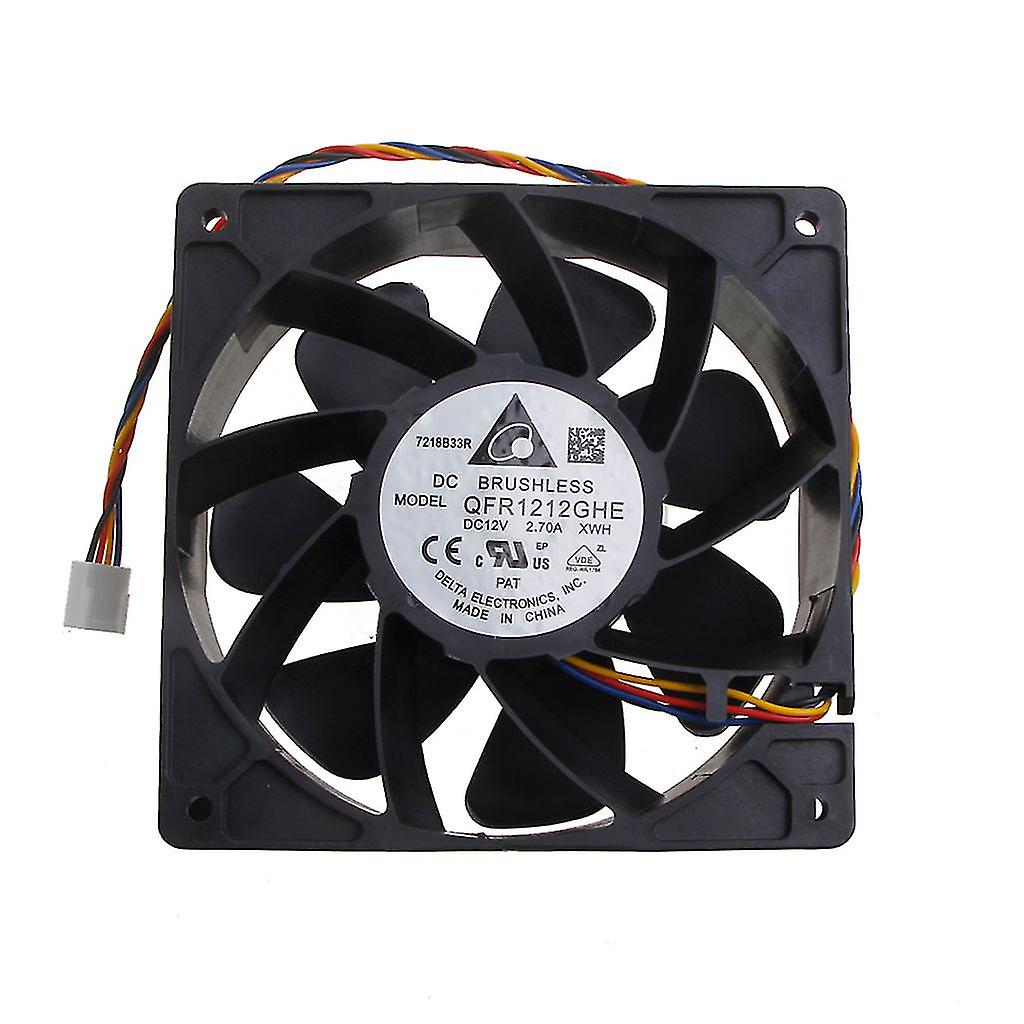 Qfr1212ghe 12cm Fan 12v 2.7a 4 Lines 4 Pin High Speed Server Power Cooling Fan