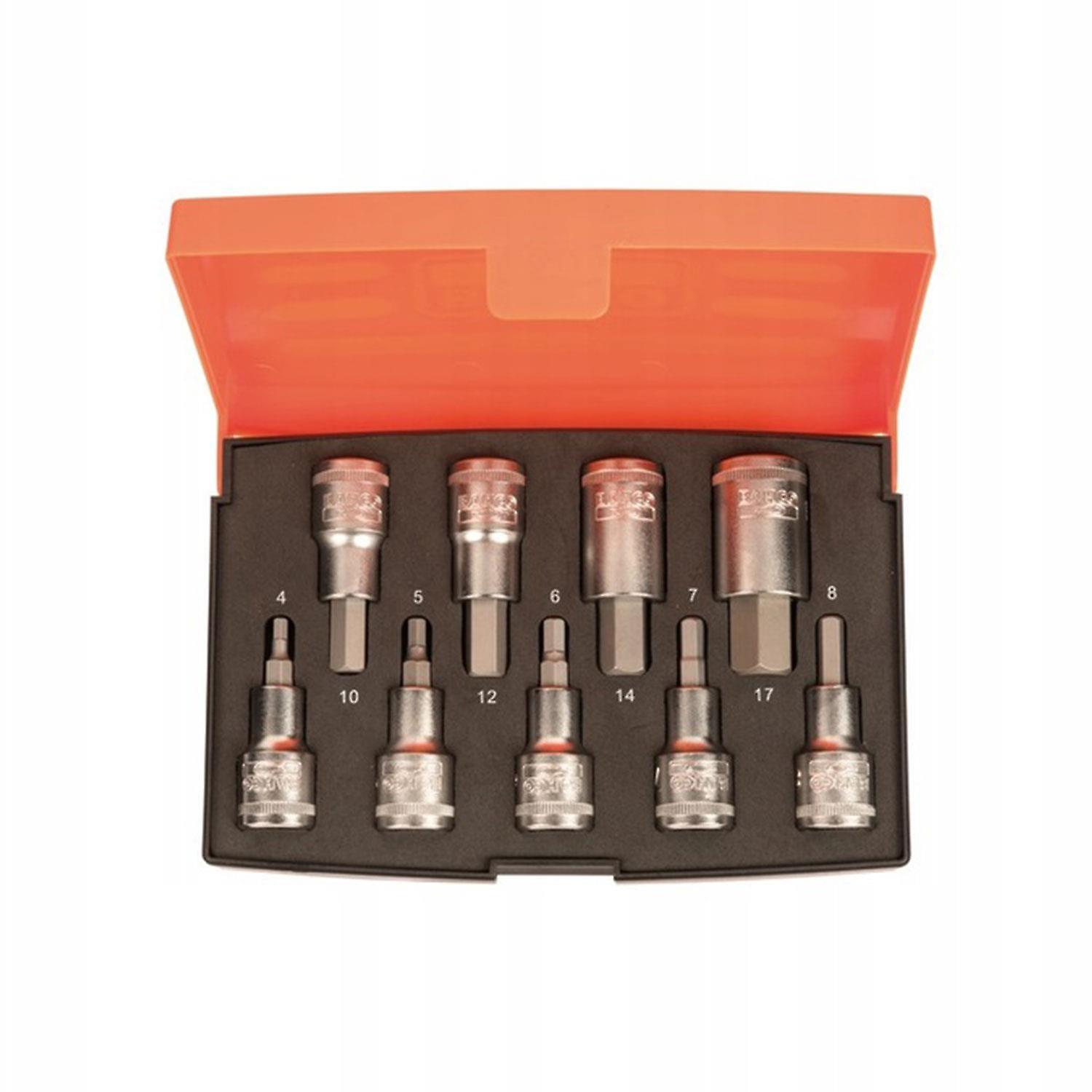 BAHCO 9 PIECE HEX BIT SOCKET SET