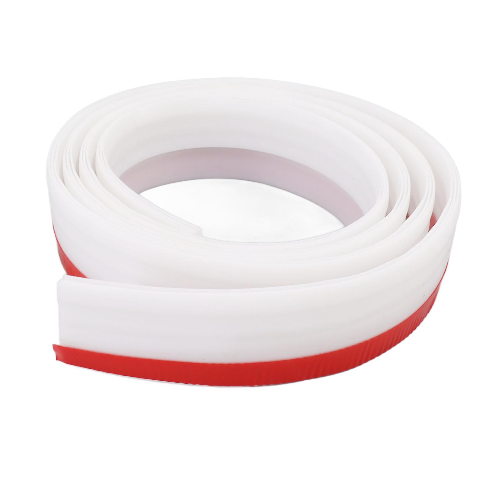 Under Door Draft Stopper 6.6ft TPE White Self-Adhesive Seal