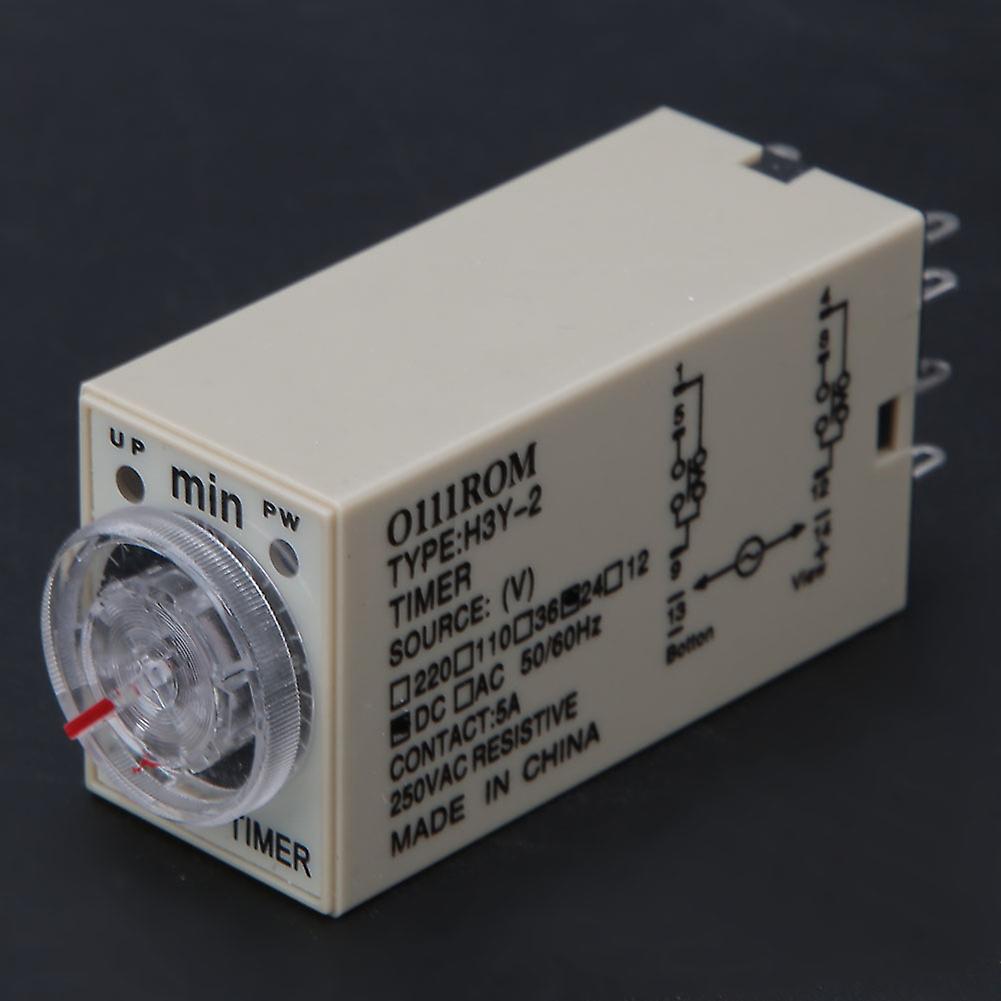 H3Y-2 8-Pin Time Relay 24VDC 0-10 Min High Accuracy Timer