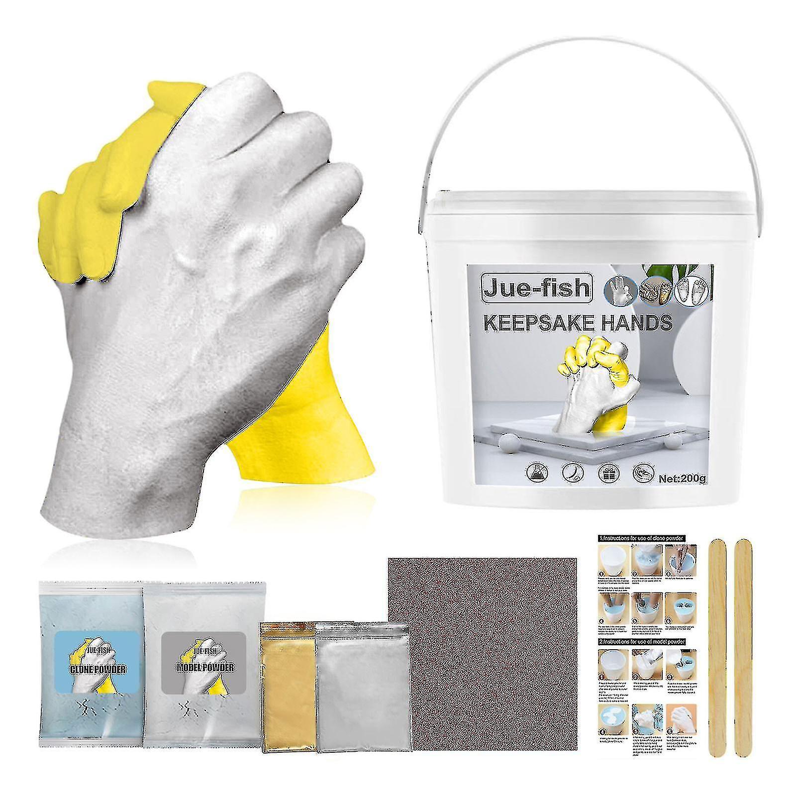 Diy Hand Casting Kit Hands Plaster Statue Molding Set Hand Holding Craft For Couples