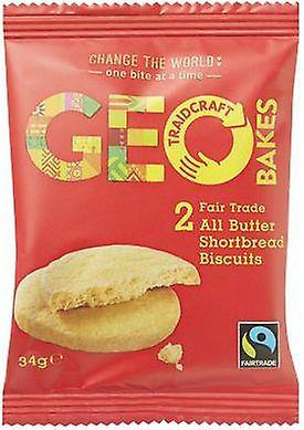 TraidcraFairtrade Shortbread Biscuits Display Box 28g x20