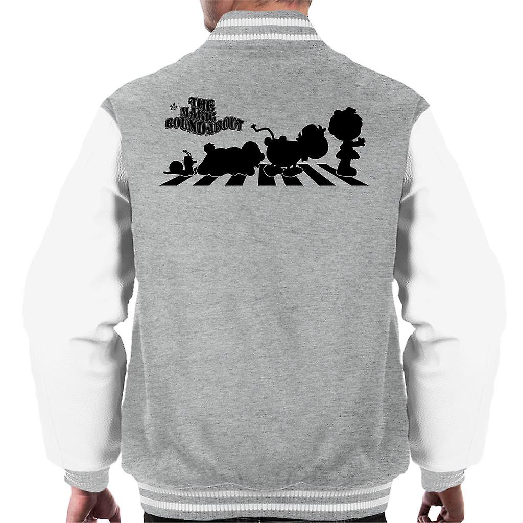The Magic Roundabout Characters Silhouette Men's Varsity Jacket