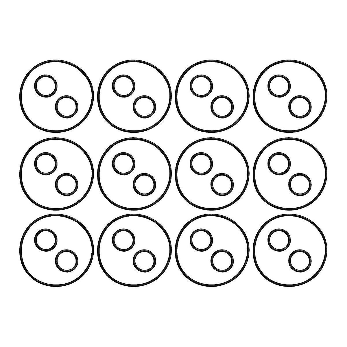 12 Sets Replacement Valve Cover&shaft O-rings,for Neverlube And Valves (1-1/2in To 2-1/2in,2-way Or