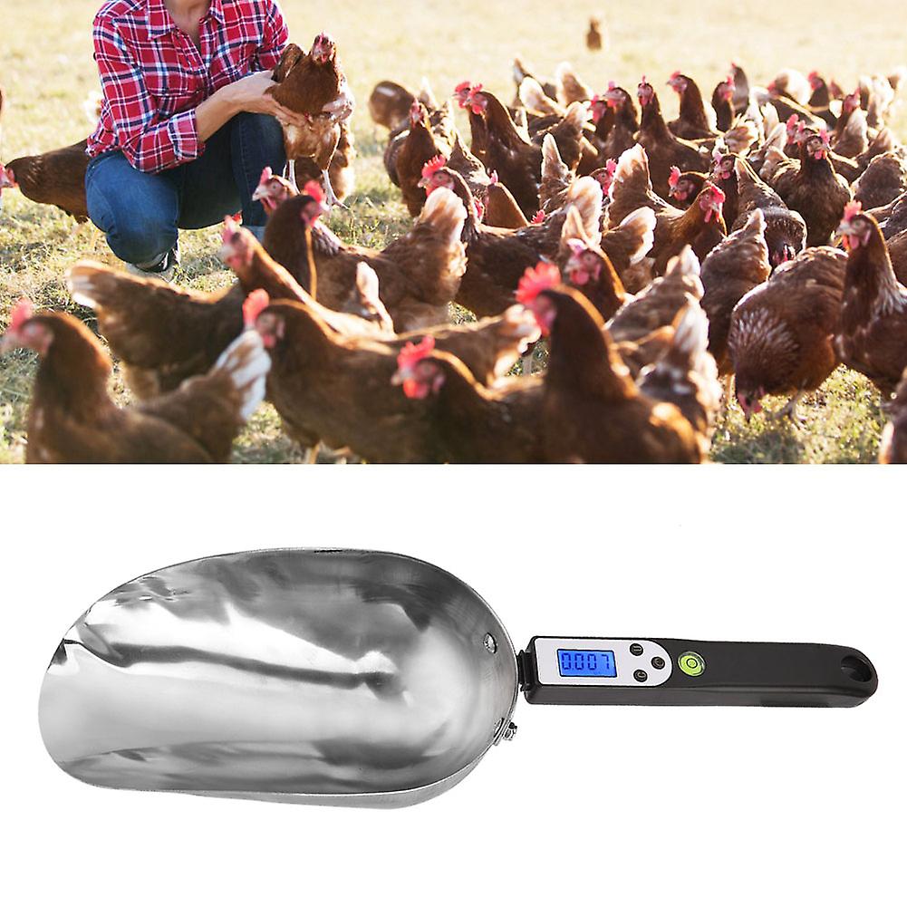 Elektronischer Messlöffel Geflügelfutter Wiegelöffel Futter Schaufel Farm Geflügel Fütterungswerkzeug