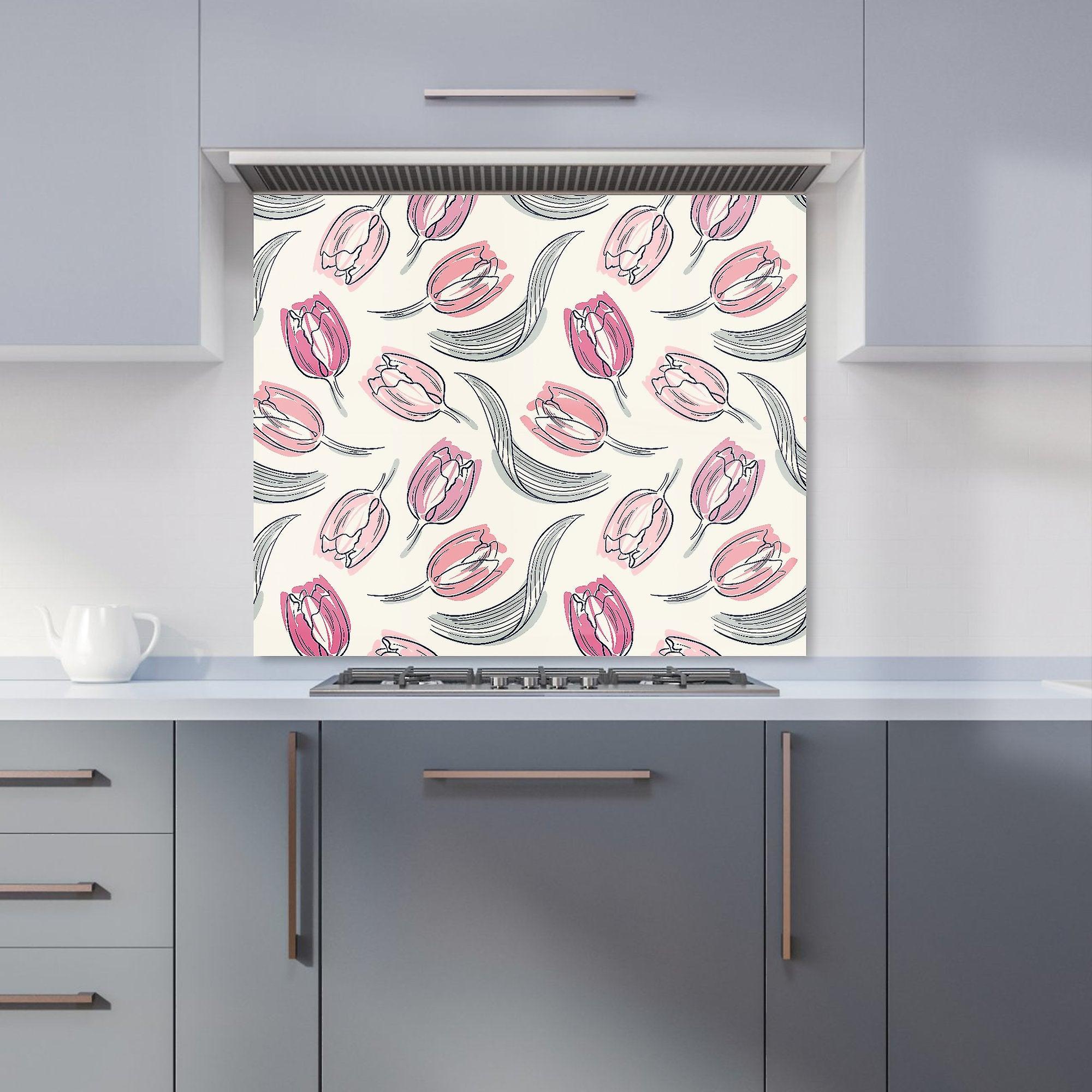 Tulips Kitchen Splashback