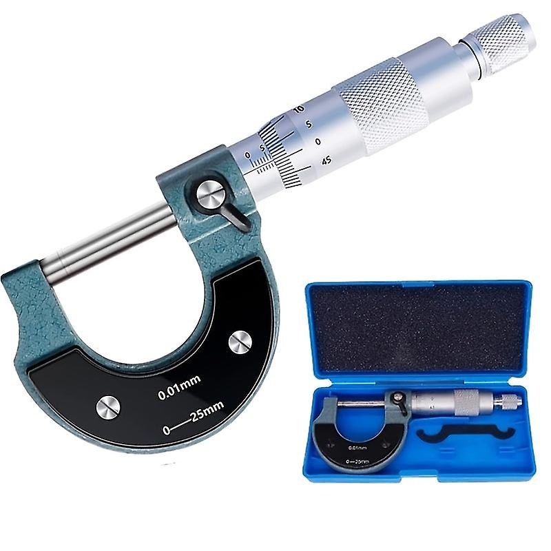 Outside Micrometer Metal Caliper Measuring Tools With Ratchet Stop And Lock Nut
