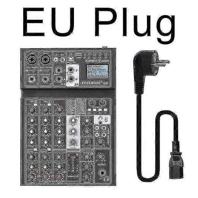 Freeboss e6 6 channel bluetooth 24 dsp effect usb record computer record karaoke party studio mobile