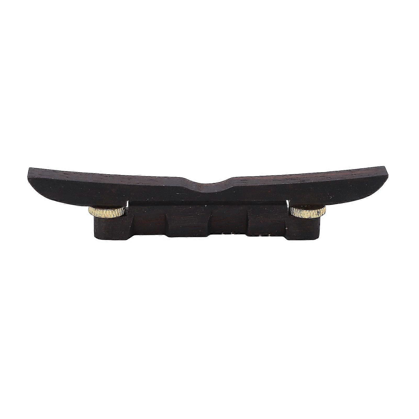 Ebony Wood Mandolin Lower Bridge Adjustable String Bridge String Instrument Accessories