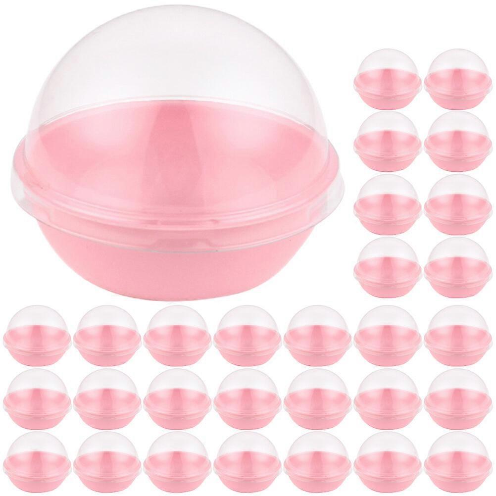 100Pcs Mini Cupcake Containers Cake Packaging Boxes Single Moon Cake Container with Dome Lid