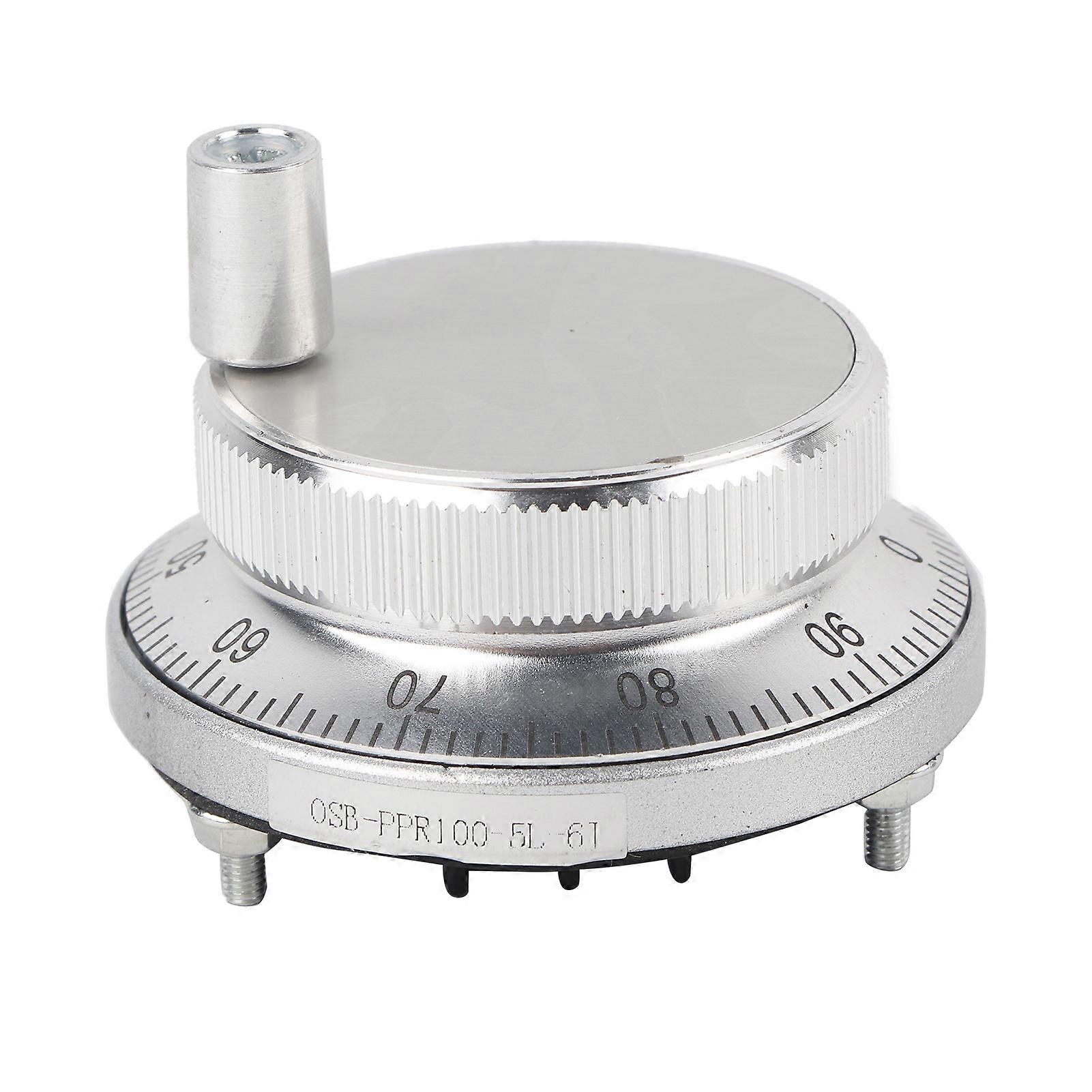 5v 60mm Hand Wheel Pulse Encoder Mill Router Manual Control For Cnc System (white)