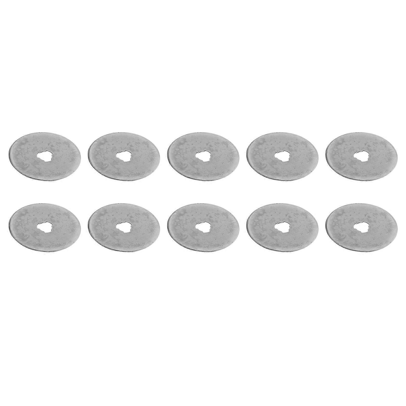 10 Pcs Lame De Coupe De Tissu En Acier Inoxydable Circulaire Rotative Couteau À Coudre Remplacement 45mm