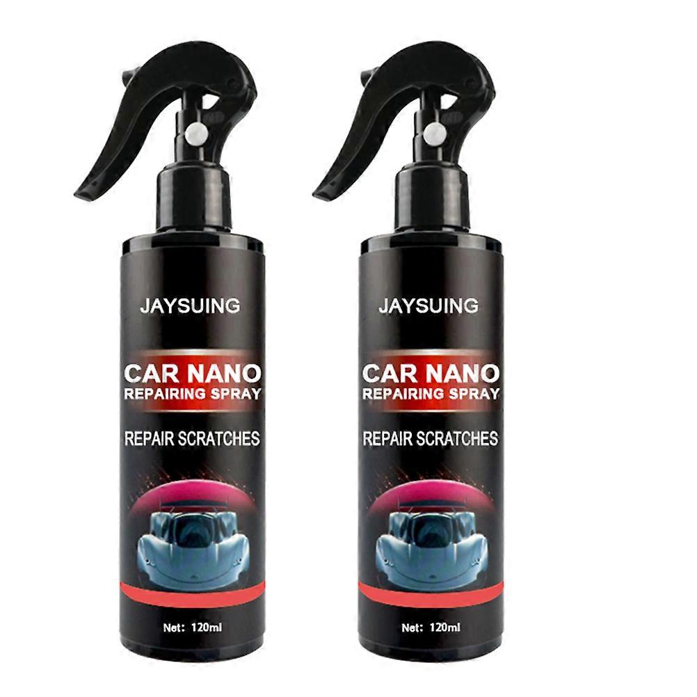 2 Bottles Car Nano Repairing Spray Car Wax Polish Spray Scratches Remover