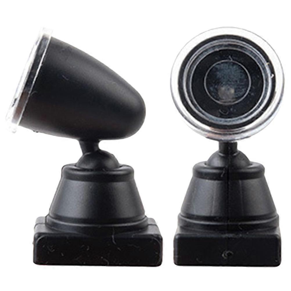2Pcs Railroad Train Mini Signal Light Model Train Layout Scene Signal Spotlight Model Sand Table Prop