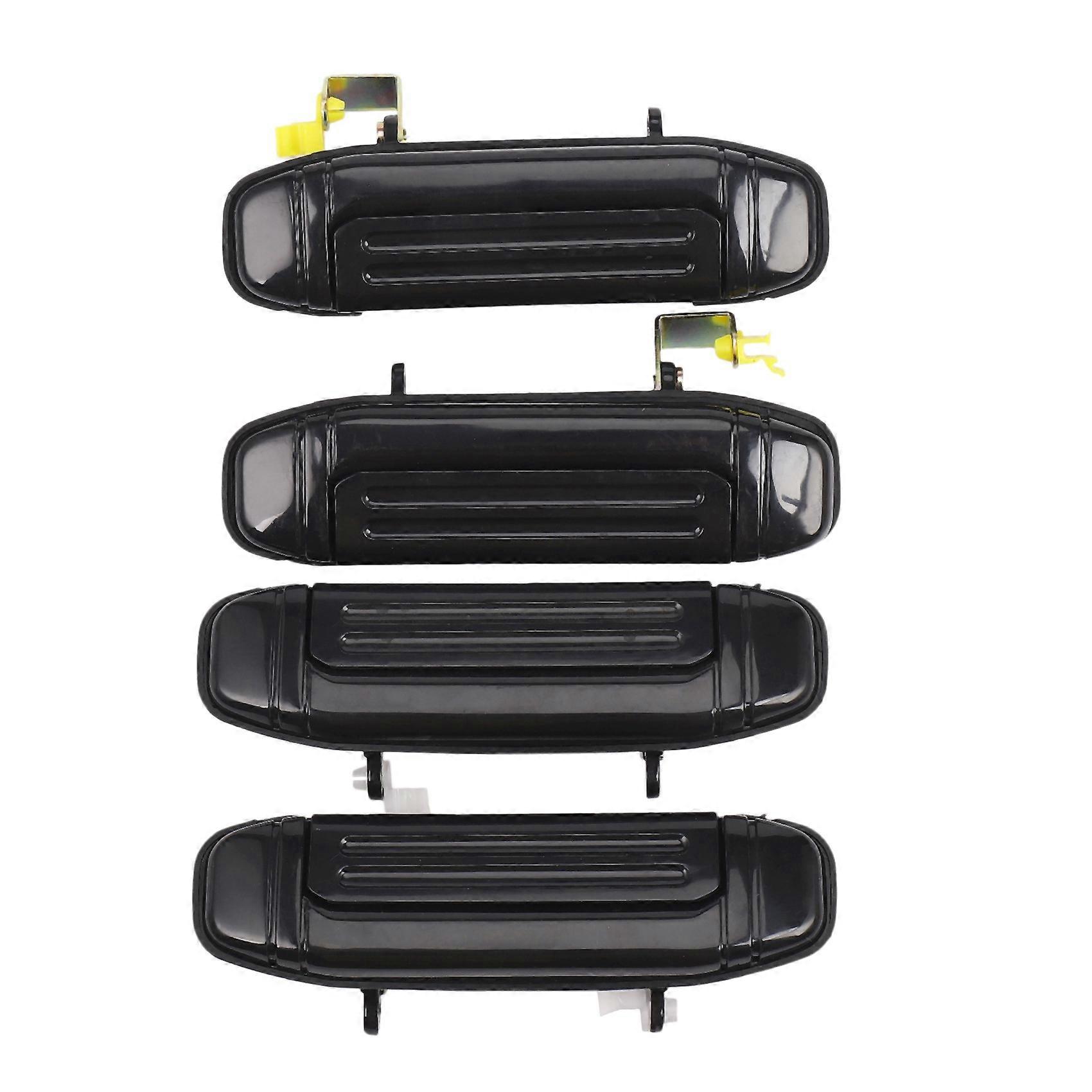 4Pcs Car Front Rear Outer Door Handle Black for Pajero Montero V31 V32 V33 V43 V46 V47