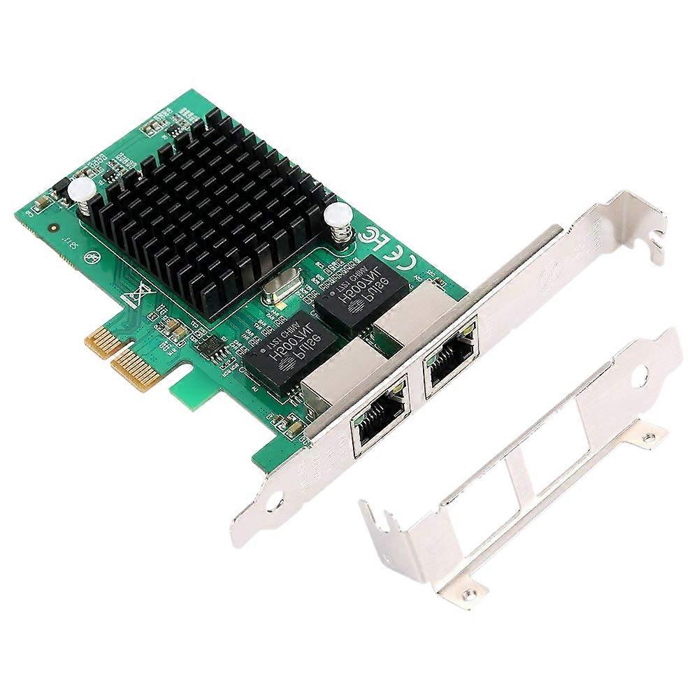 Gigabit Ethernet Pci-E Network Controller Card 10/100/1000Mbps, Rj45 X2 Dual 2 Port Pcie Server Net