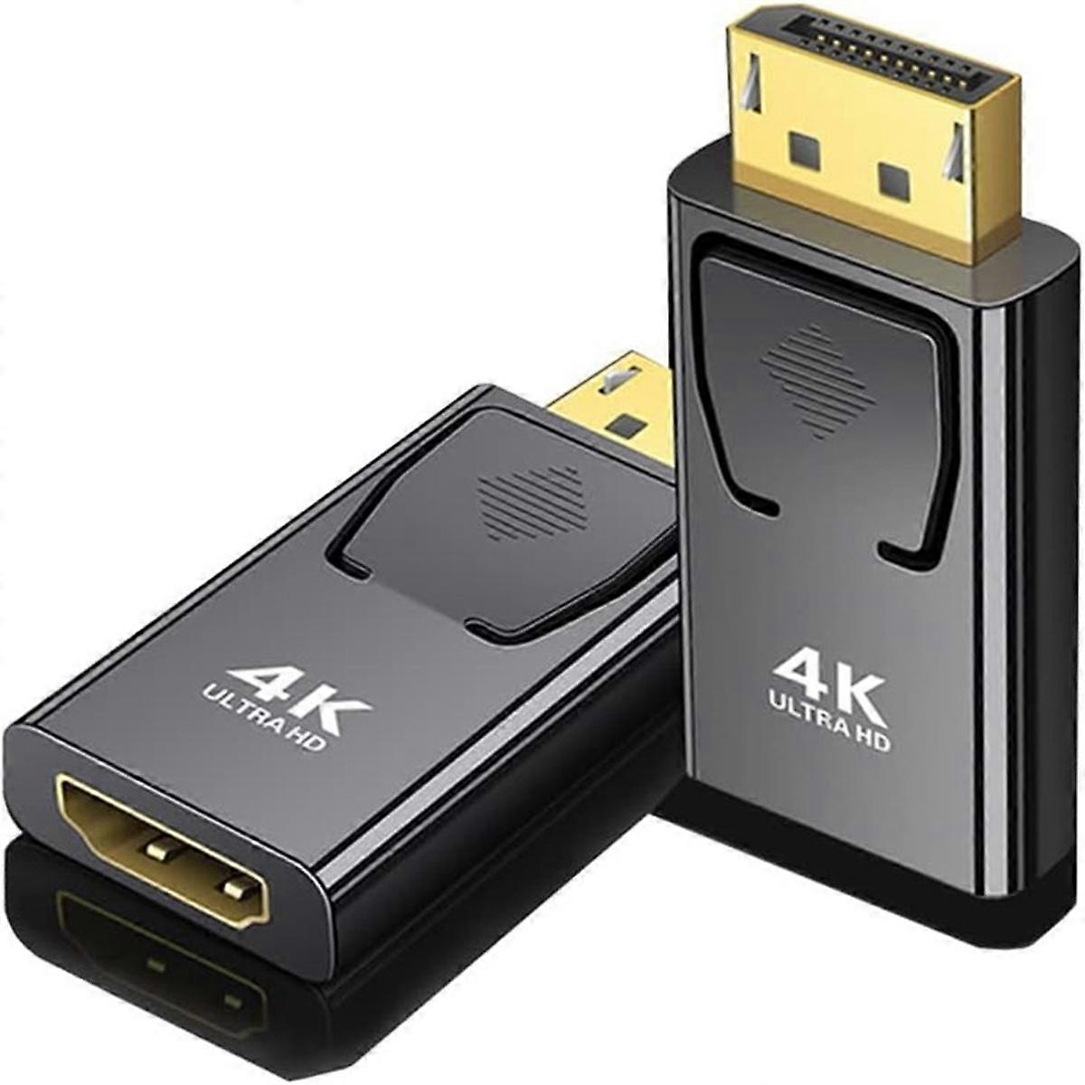 4K Dp to -Compatible Video Adapter Displayport Male to -Compatible Computer TV Monitor Converter fo