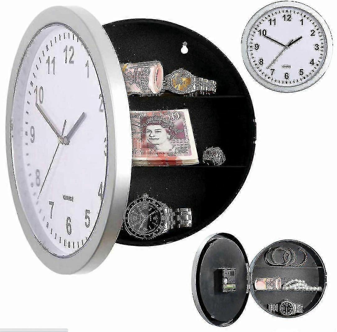 Wall Clock Home Safe Clock Safe Hidden Storage Valuables Box
