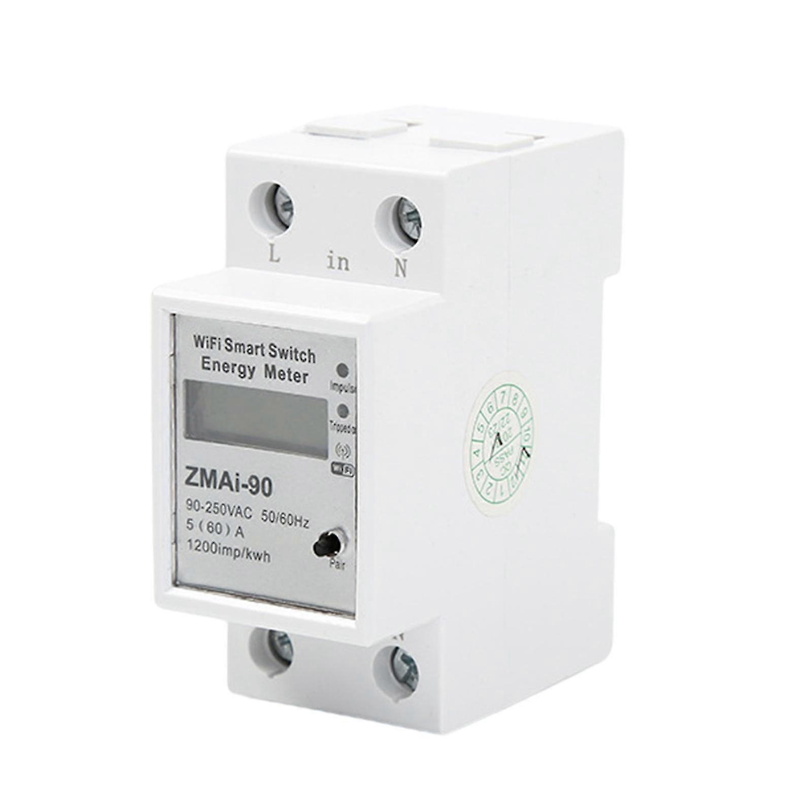 Wifi Smart Home Power Monitor Real-time Power Meter Simple Remote Control P0g4