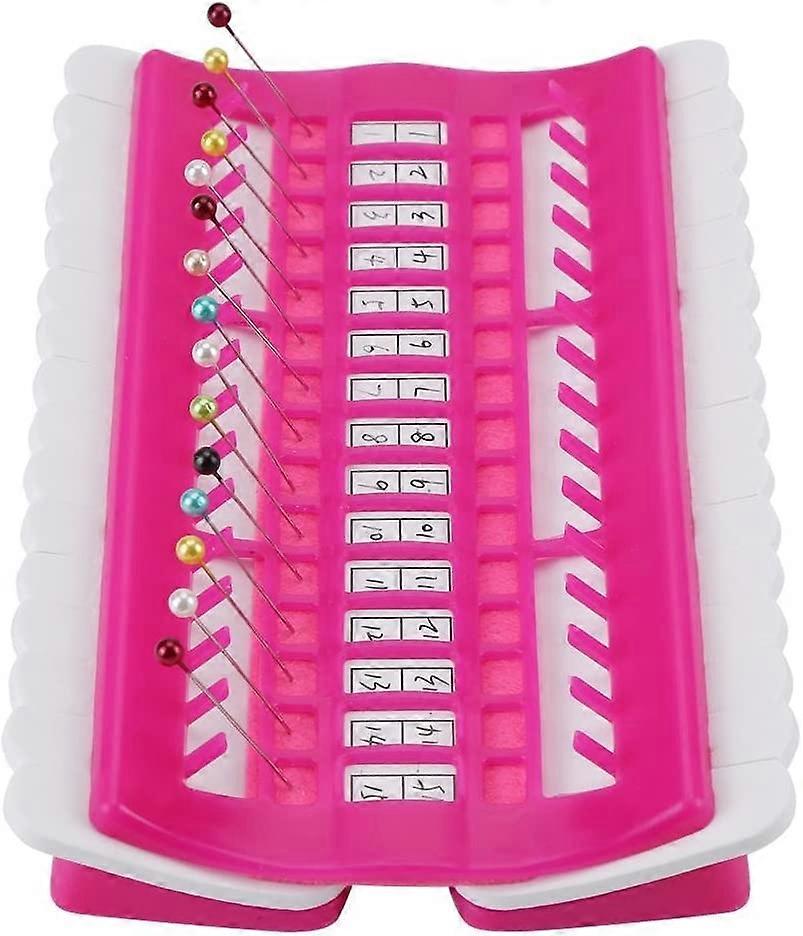30 Positions Needle Thread Organizer Embroidery Floss Thread Organizer Sewing Tools (Rose)