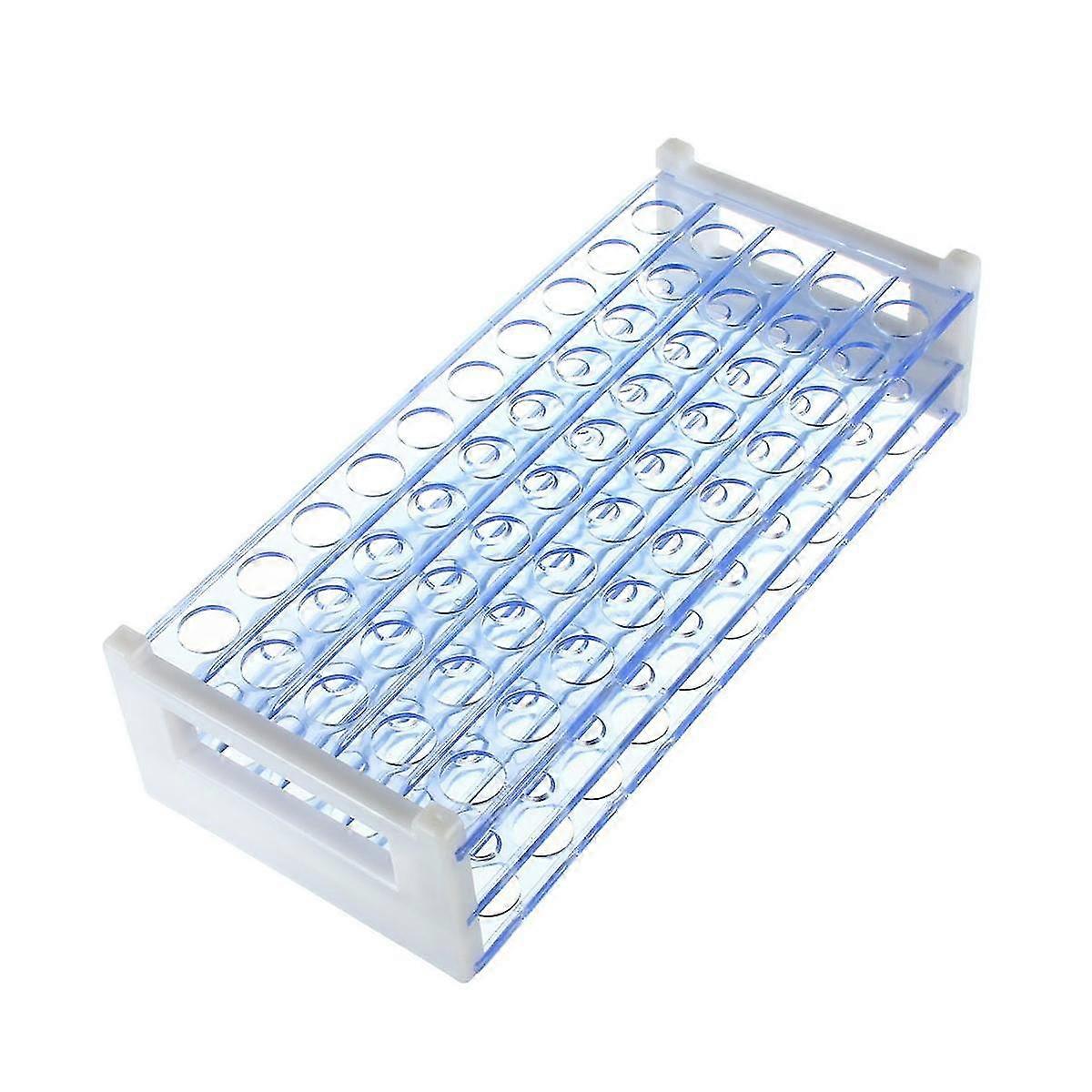 Plastic Test Tube Stand Bracket Rack For 12-13mm Test Tubes 50 Hole Positions