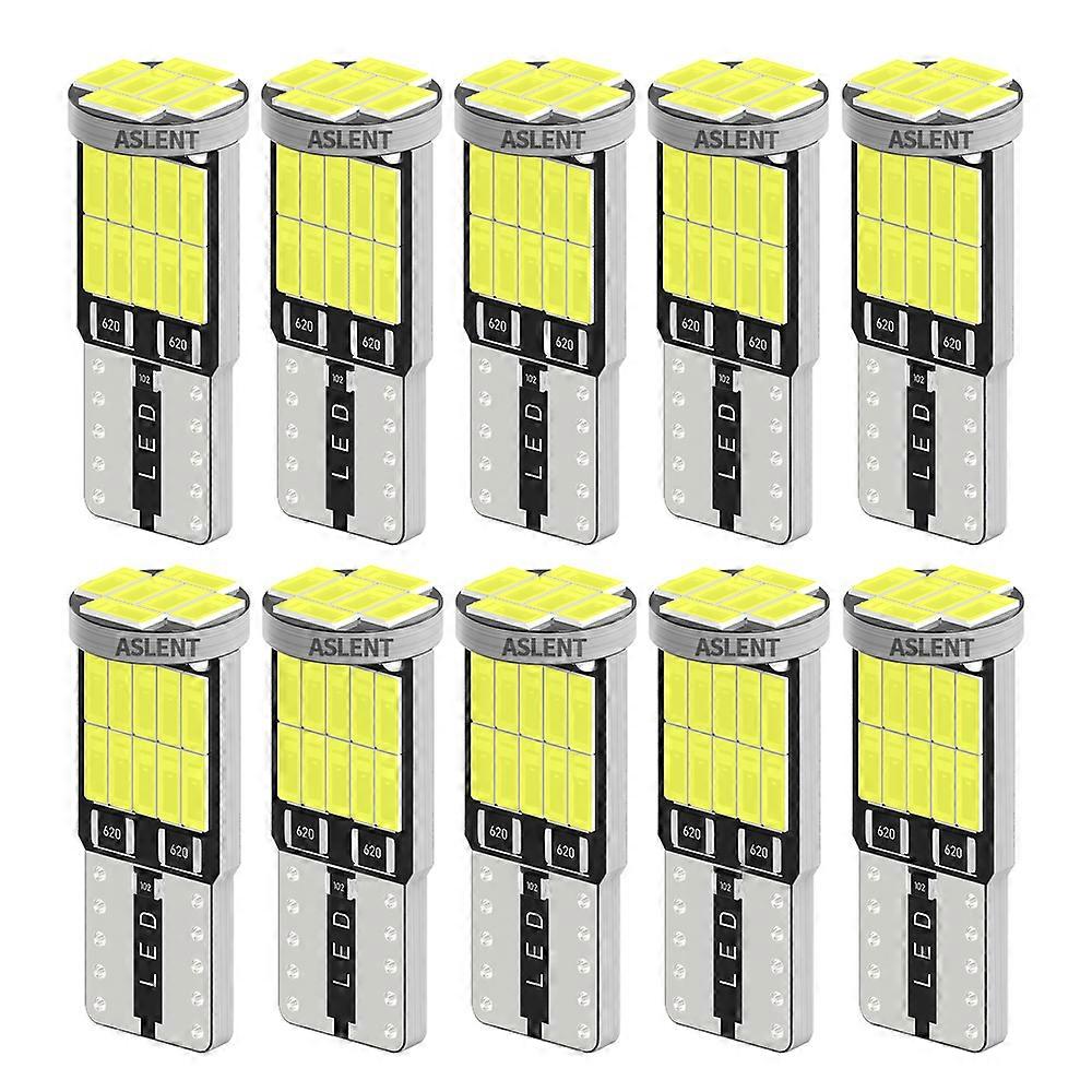 10/20PCS W5W T10 LED Bulbs Canbus 5730 8SMD 4014 26smd 12V 6000K 194 168 LED Car Map Dome Lights Parking Light Auto Signal Lamp