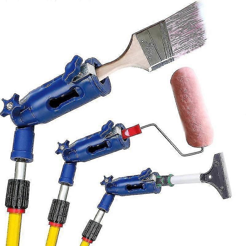 1pcs Multi-Angle Paint Brush Holder - Extension Pole Attachment for Paint Brush - Universal Extender