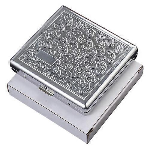 Étui à cigarettes en métal Flip-top Étui à tabac portable léger pour hommes et femmes Cadeau idéal