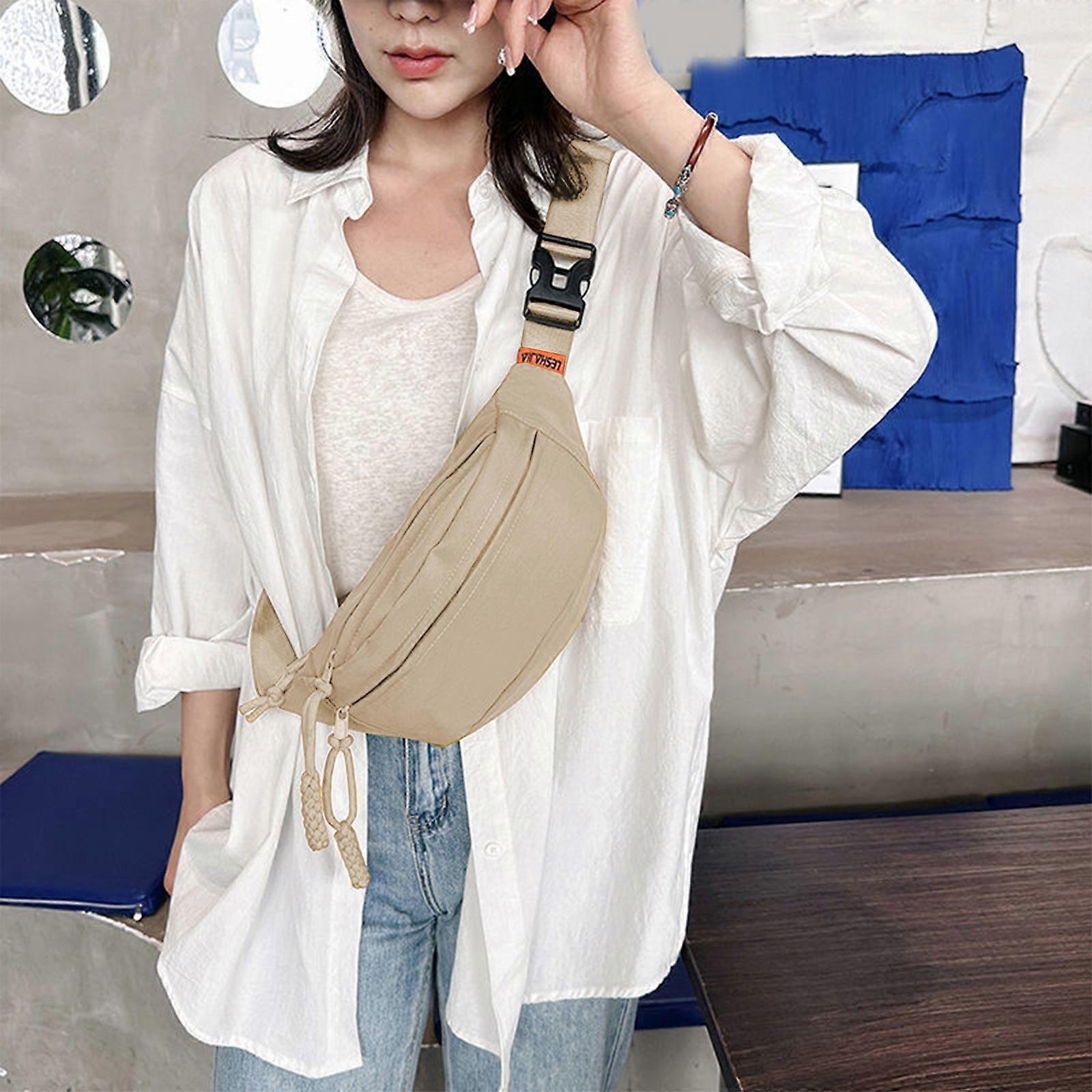 Canvas Sling Multi-Layer Backpack Crossbody Bag Travel Hiking Backpack Chest Bag With Front Pocket Lightweight Casual Shoulder Packaging Items Flye242