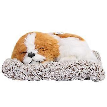 Peluche amarillo cachorro durmiente de juguete para perros - Simulación de decoración de animales